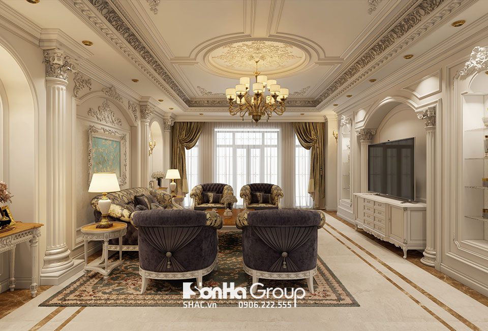 Phòng khách tân cổ điển