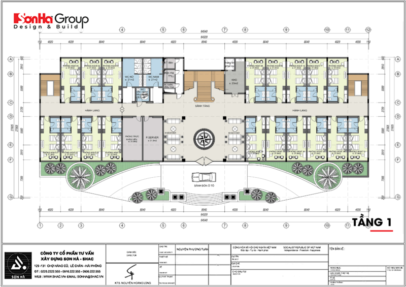 Mẫu thiết kế khách sạn 3 sao tân cổ điển xa hoa tại Hải Phòng 6