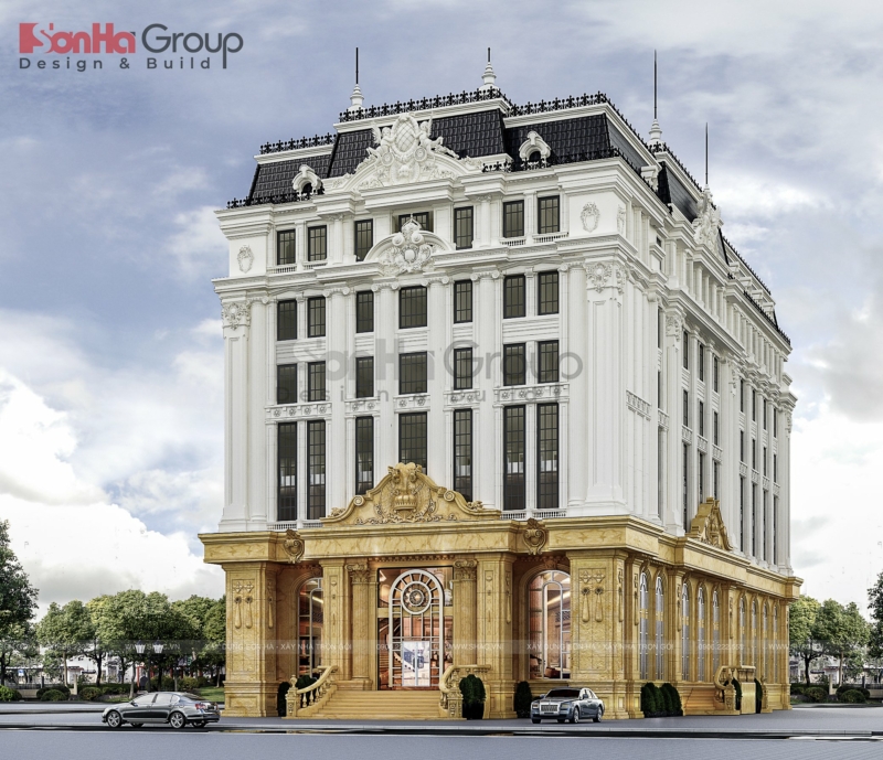 Mẫu thiết kế khách sạn 3 sao tân cổ điển xa hoa tại Hải Phòng 4