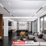 Không gian phòng khách biệt thự