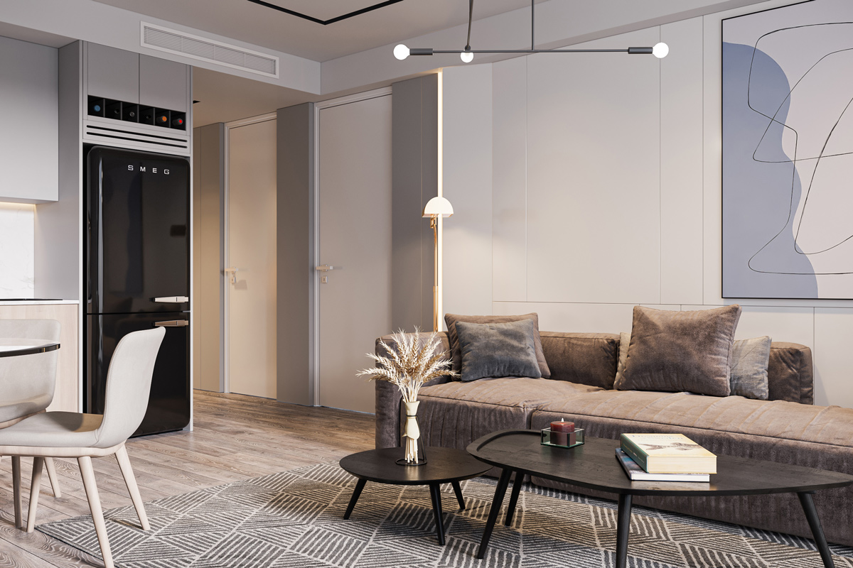 Các món đồ nội thất bọc nỉ nhung ấm áp