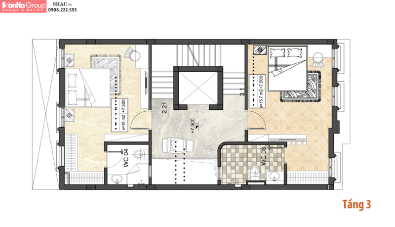 Thiết kế nội thất tân cổ điển tại Hoàng Huy Riverside Hải Phòng - SH NOP 0219 13