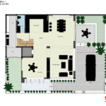 Bản vẽ công năng tầng 1 biệt thự