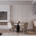 Phòng bếp liền kề phòng khách