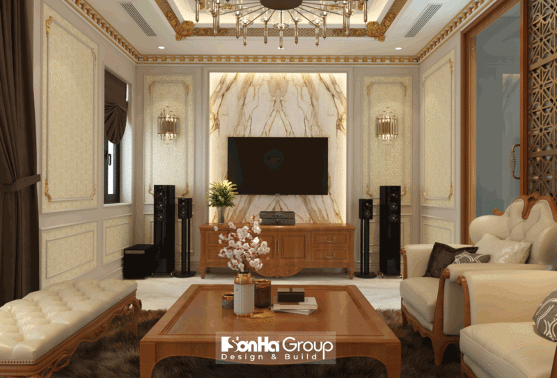 Một góc phòng khách tân cổ điển