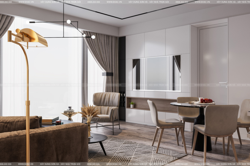 Thiết kế nội thất tiện nghi trong căn hộ Minato Hải Phòng