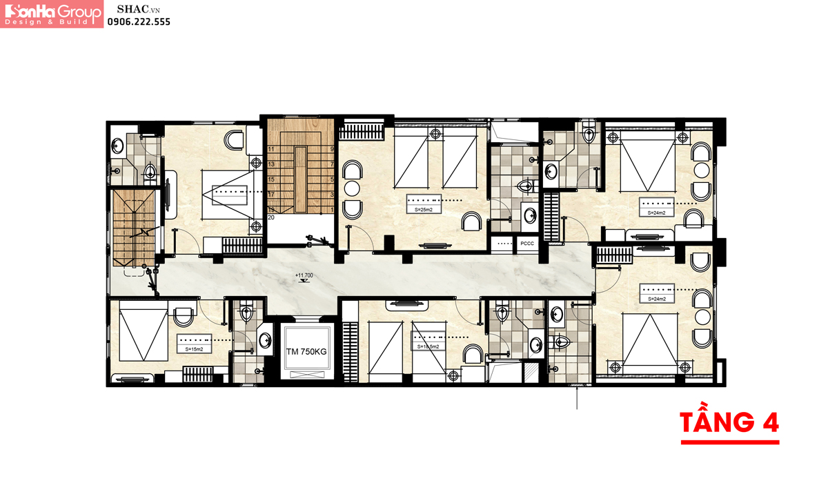 Mẫu Khách Sạn Tân Cổ Điển 10 Tầng tại Hải Phòng 88