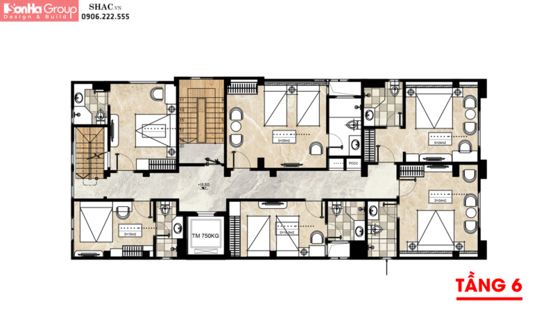 Mẫu Khách Sạn Tân Cổ Điển 10 Tầng tại Hải Phòng 37