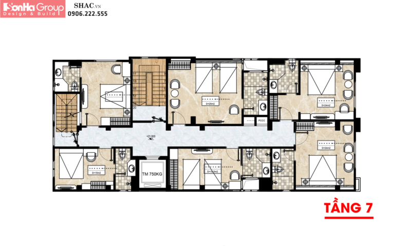 Mẫu Khách Sạn Tân Cổ Điển 10 Tầng tại Hải Phòng 38