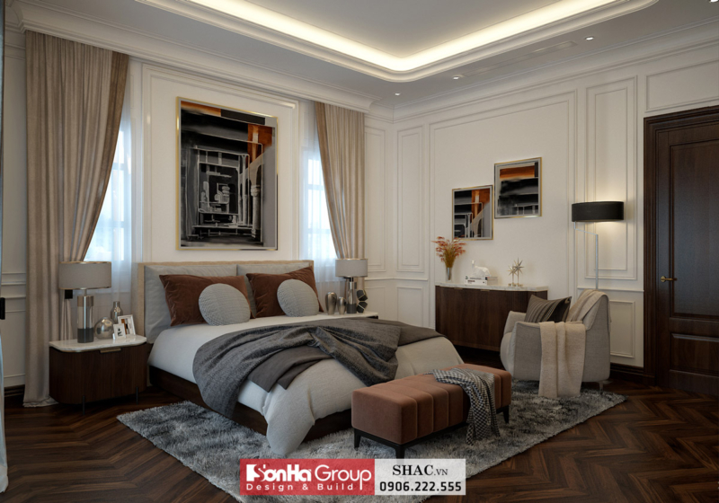 Mẫu biệt thự tân cổ điển 3 tầng 140m2 tại Hải Phòng 26