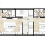 Mẫu thiết kế nhà phố kiểu hiện đại 85m2 - SH NOD 0231 10