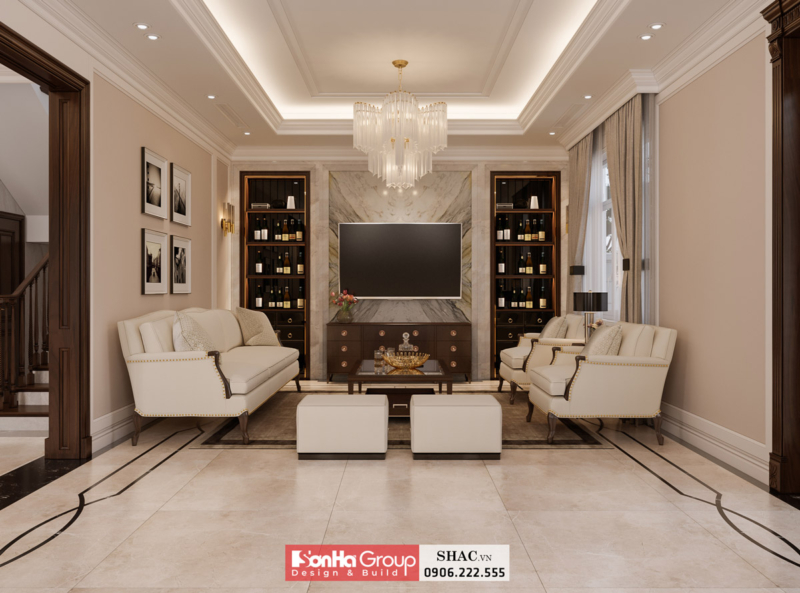 Mẫu biệt thự tân cổ điển 3 tầng 140m2 tại Hải Phòng 16