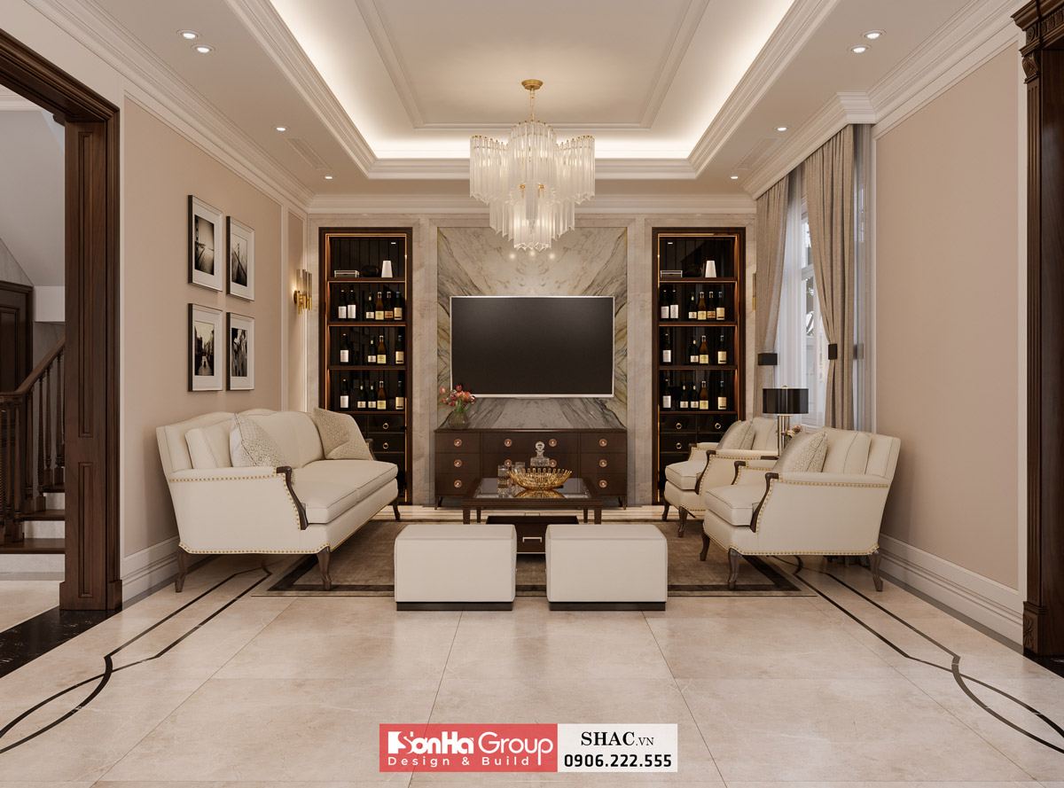 Mẫu biệt thự tân cổ điển 3 tầng 140m2 tại Hải Phòng 82