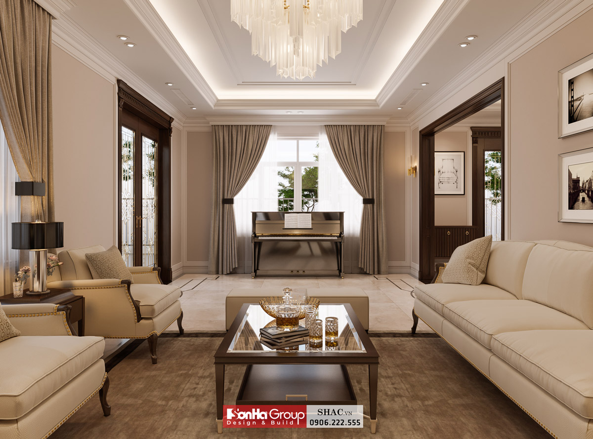 Mẫu biệt thự tân cổ điển 3 tầng 140m2 tại Hải Phòng 79