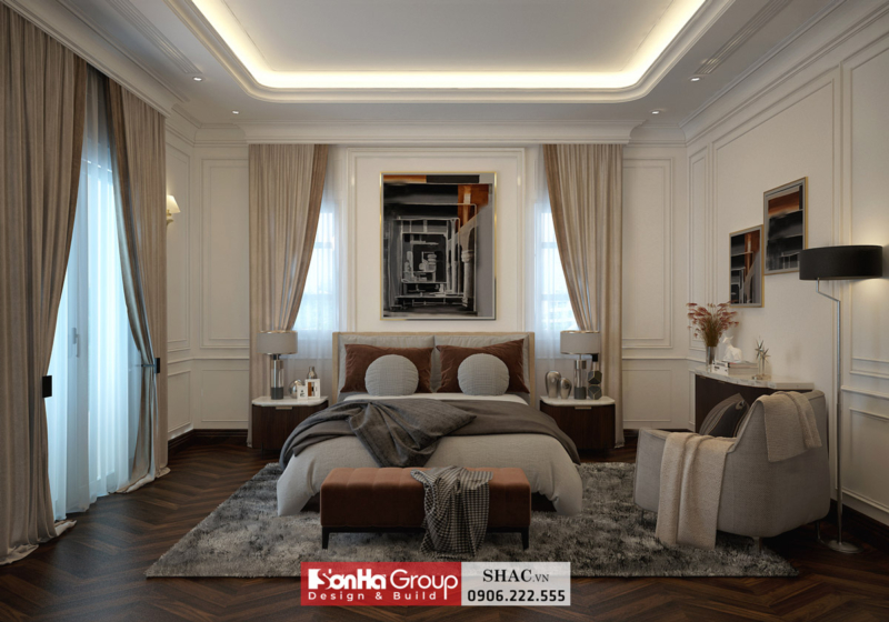 Mẫu biệt thự tân cổ điển 3 tầng 140m2 tại Hải Phòng 27