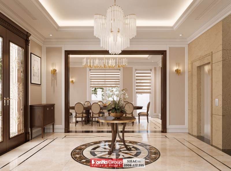 Mẫu biệt thự tân cổ điển 3 tầng 140m2 tại Hải Phòng 5