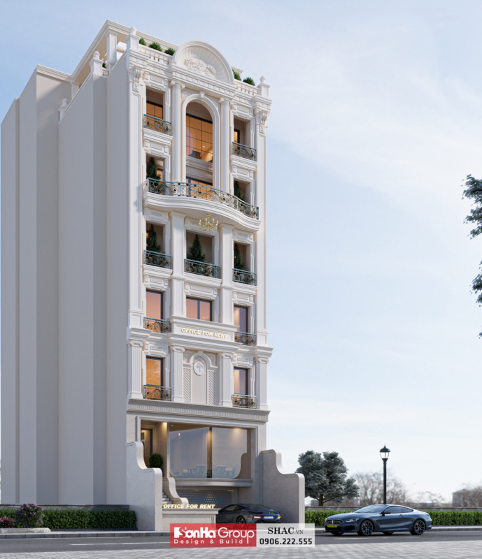 Thiết kế tòa nhà văn phòng sang trọng theo lối tân cổ điển 1