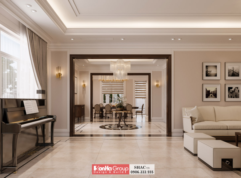 Mẫu biệt thự tân cổ điển 3 tầng 140m2 tại Hải Phòng 6