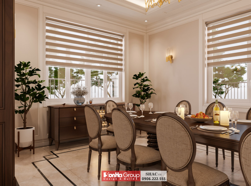 Mẫu biệt thự tân cổ điển 3 tầng 140m2 tại Hải Phòng 10