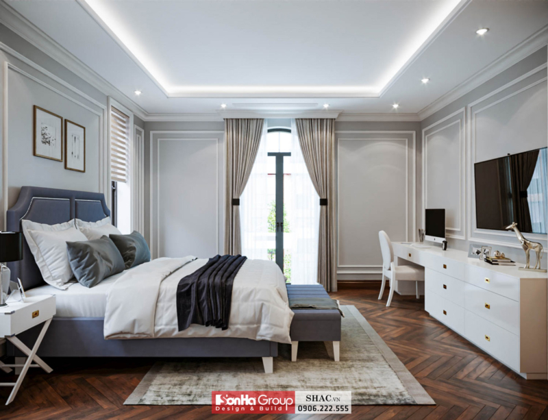 Mẫu biệt thự tân cổ điển 3 tầng 140m2 tại Hải Phòng 22