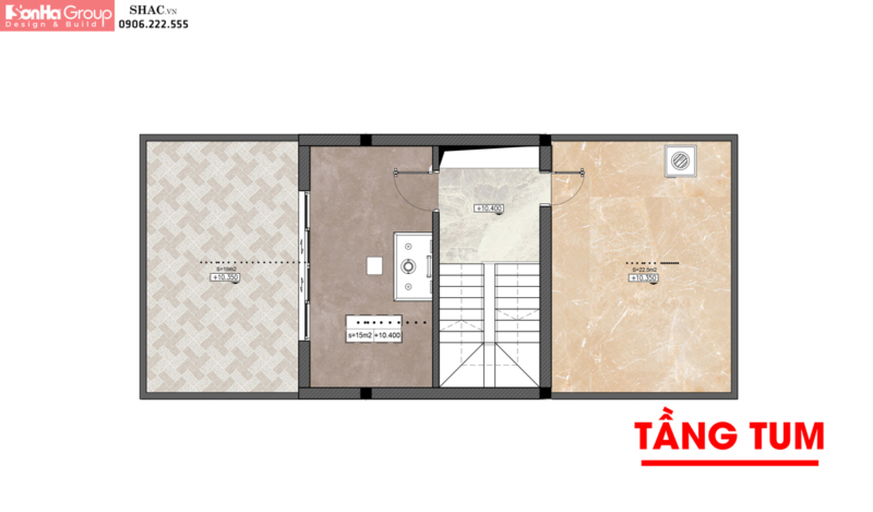 Mẫu thiết kế nhà phố kiểu hiện đại 85m2 - SH NOD 0231 6