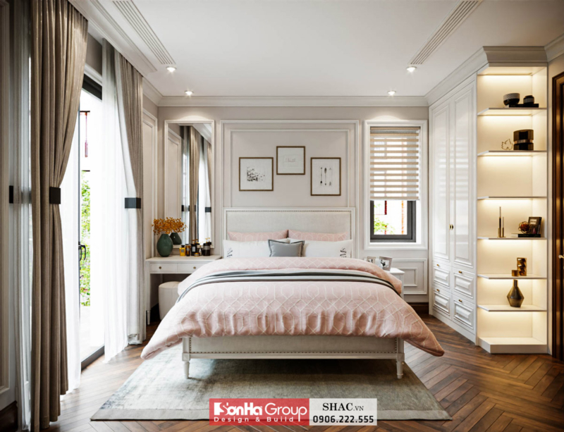 Mẫu biệt thự tân cổ điển 3 tầng 140m2 tại Hải Phòng 24