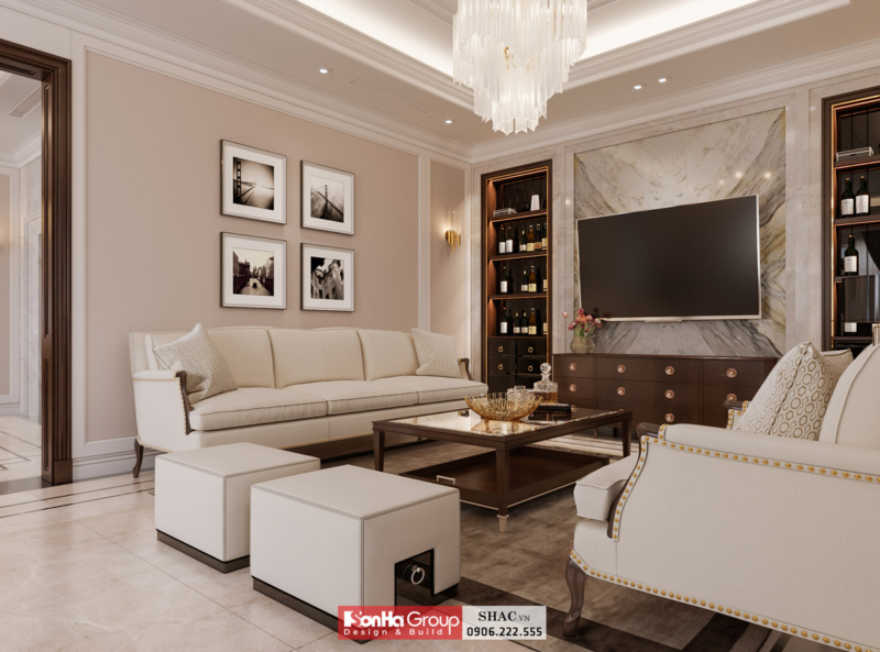 Mẫu biệt thự tân cổ điển 3 tầng 140m2 tại Hải Phòng 15