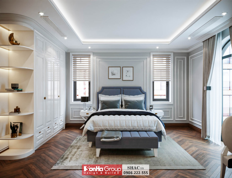 Mẫu biệt thự tân cổ điển 3 tầng 140m2 tại Hải Phòng 21