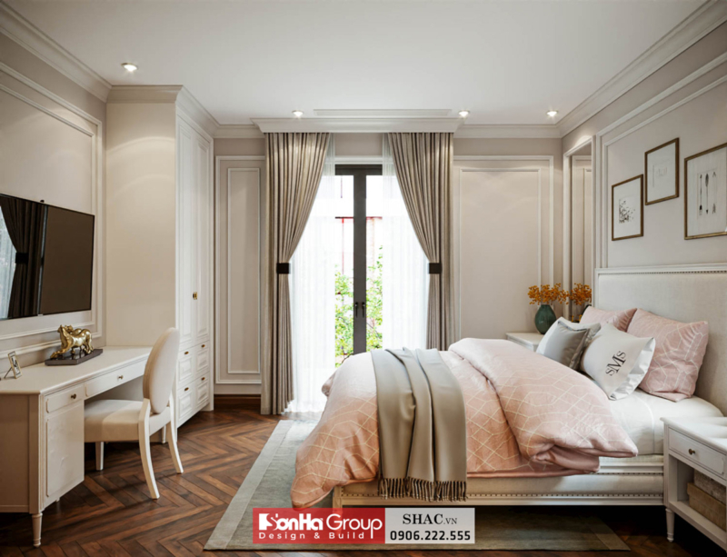 Mẫu biệt thự tân cổ điển 3 tầng 140m2 tại Hải Phòng 23