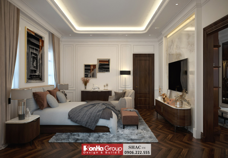 Mẫu biệt thự tân cổ điển 3 tầng 140m2 tại Hải Phòng 19