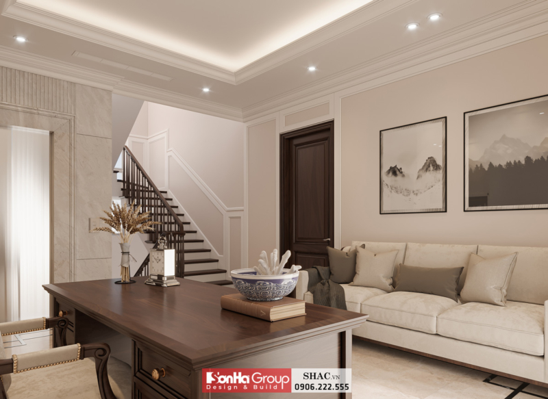 Mẫu biệt thự tân cổ điển 3 tầng 140m2 tại Hải Phòng 14