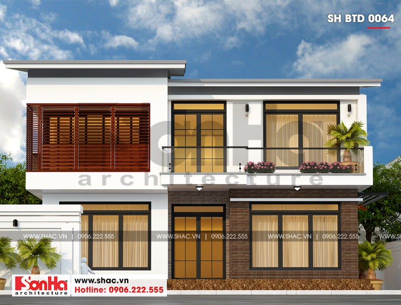 biệt thự 2 tầng mái dốc biệt thự 2 tầng mái dốc