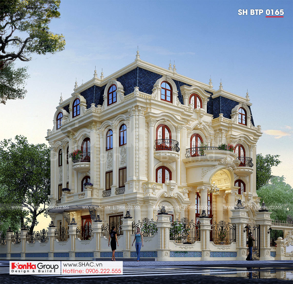 biệt thự có tầng hầm -1