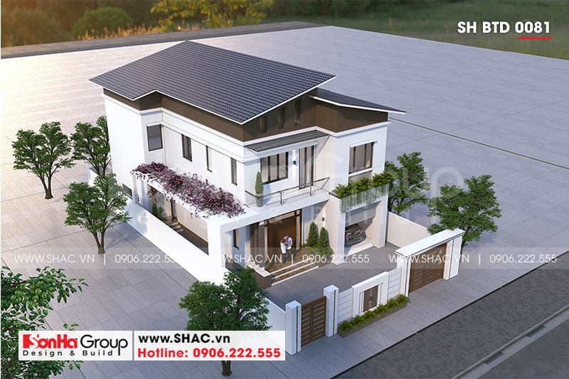 biệt thự 2 tầng mái dốc biệt thự 2 tầng mái dốc