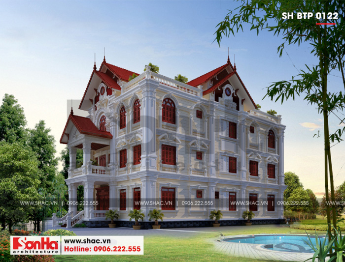 biệt thự tầng hầm có bể bơi