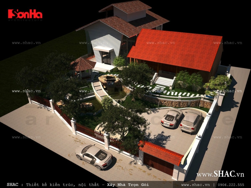 10+ Mẫu Biệt Thự 1 Tầng Sân Vườn Hiện Đại Đẹp 2023 1 biệt thự 1 tầng