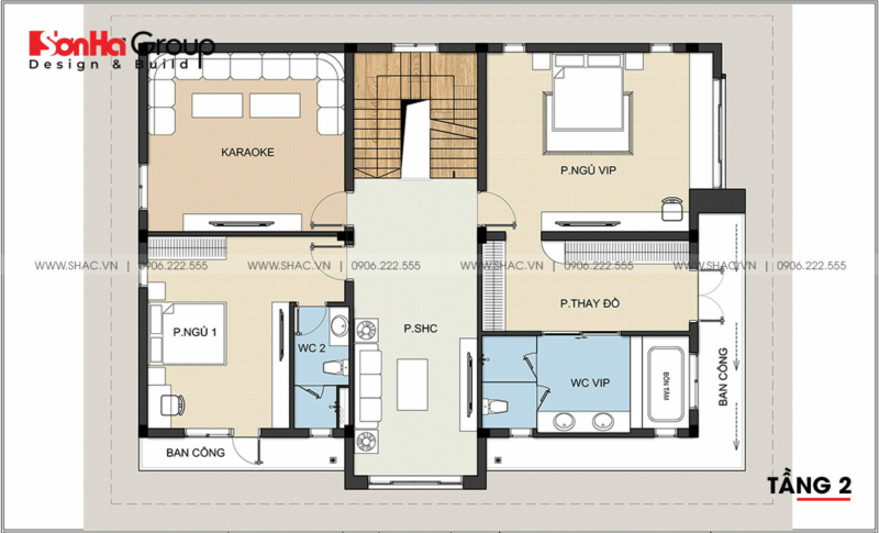 biệt thự 3 tầng 2 mặt tiền