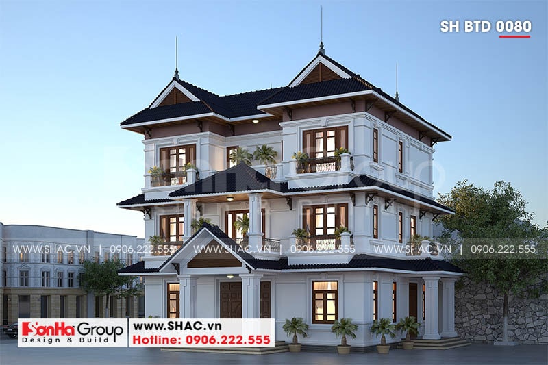 biệt thự 3 tầng 2 mặt tiền