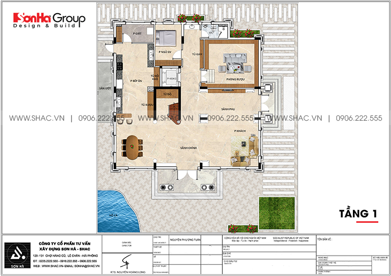 biệt thự 3 tầng 2 mặt tiền