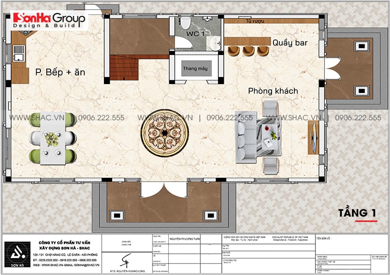 biệt thự 3 tầng 2 mặt tiền