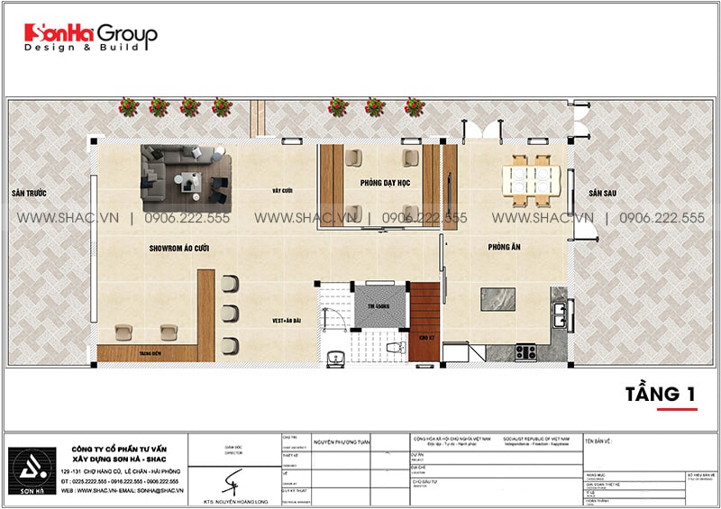 biệt thự 3 tầng 2 mặt tiền