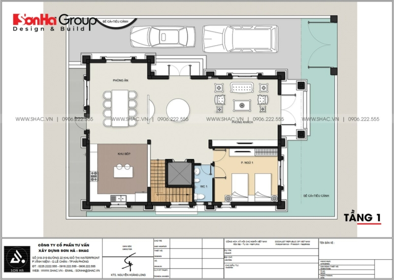 biệt thự 3 tầng 2 mặt tiền