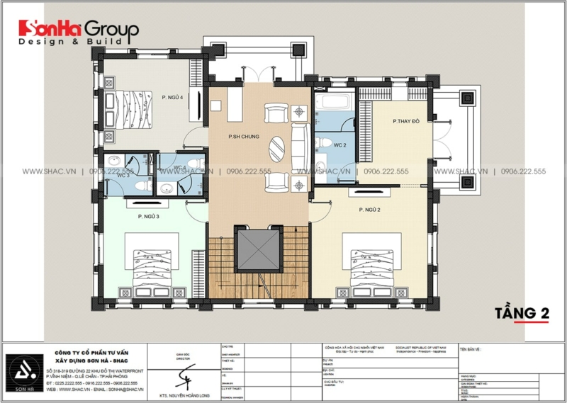 biệt thự 3 tầng 2 mặt tiền
