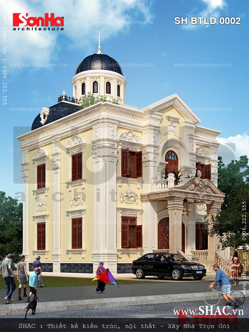 biệt thự 3 tầng 2 mặt tiền