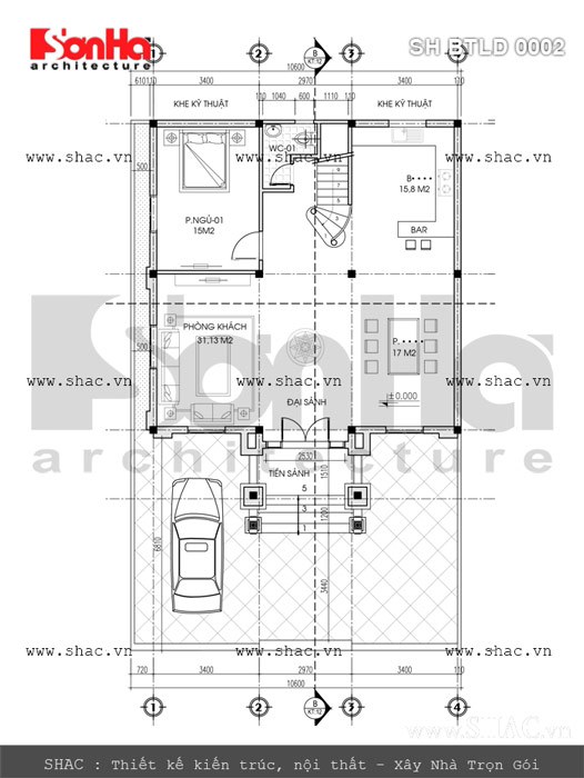 biệt thự 3 tầng 2 mặt tiền