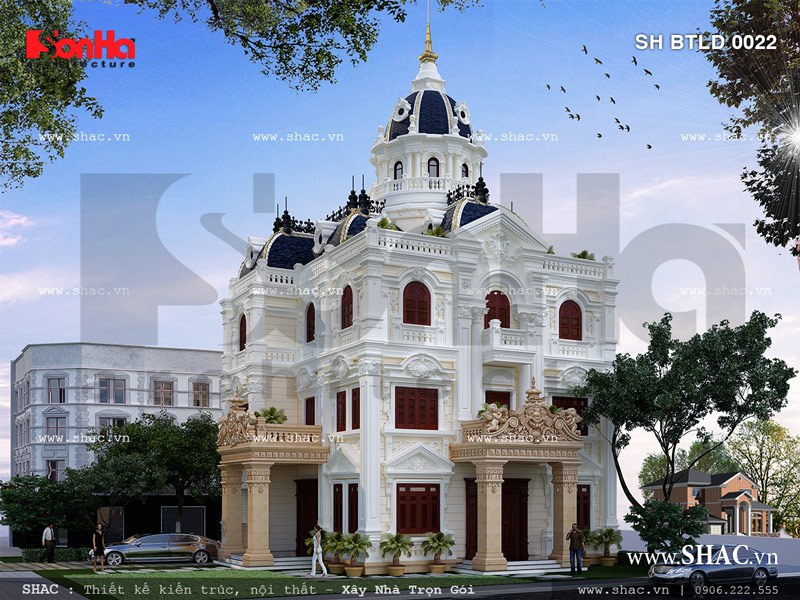 biệt thự 3 tầng 2 mặt tiền