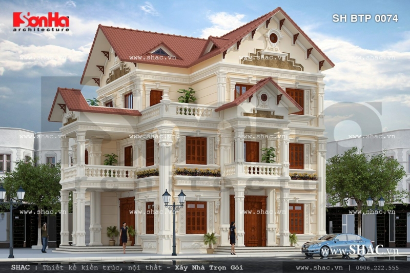 biệt thự 3 tầng 2 mặt tiền