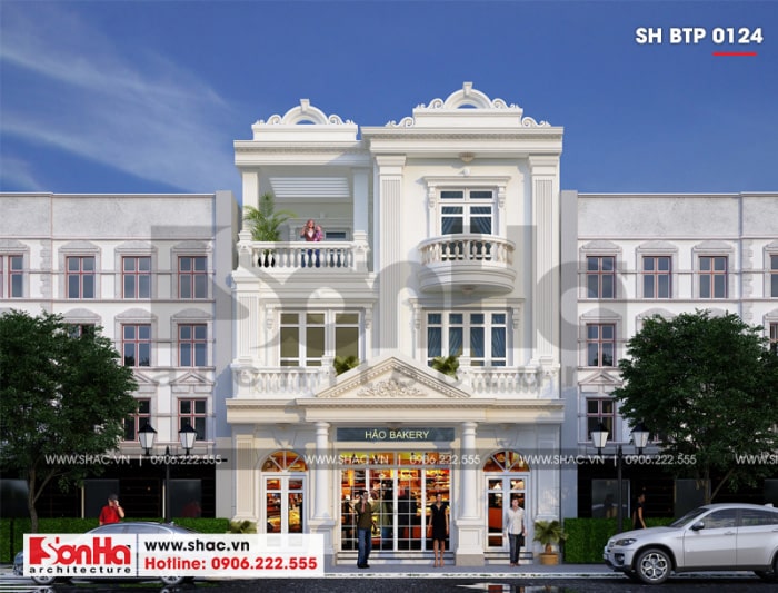 biệt thự 3 tầng cổ điển