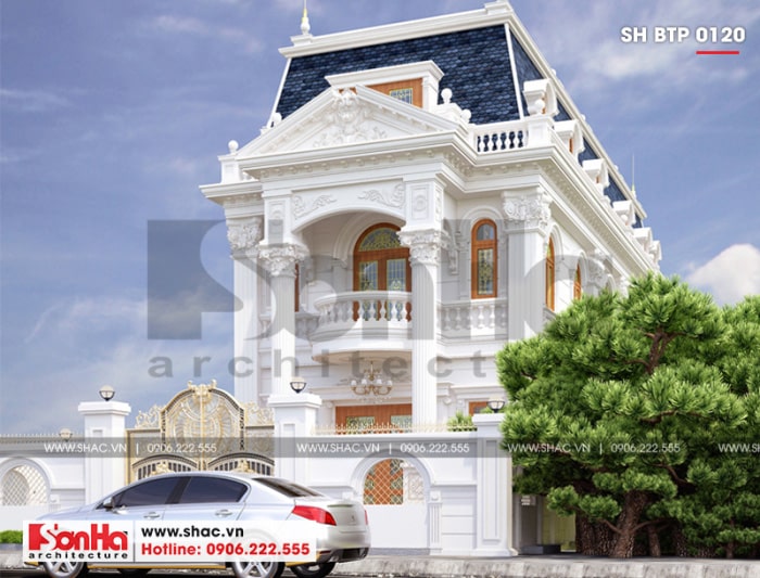 biệt thự 3 tầng cổ điển