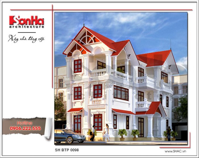 biệt thự 3 tầng cổ điển